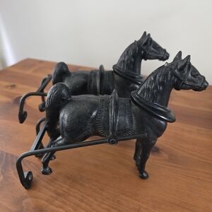 Vintage Black Horse Figurines